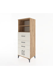 Hyperion Dolap 2 Raflı 3 Çekmeceli 2 Kapaklı 60x44x163 - S53M056V7B