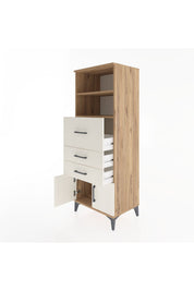 Hyperion Dolap 2 Raflı 3 Çekmeceli 2 Kapaklı 60x44x163 - S53M056V7B