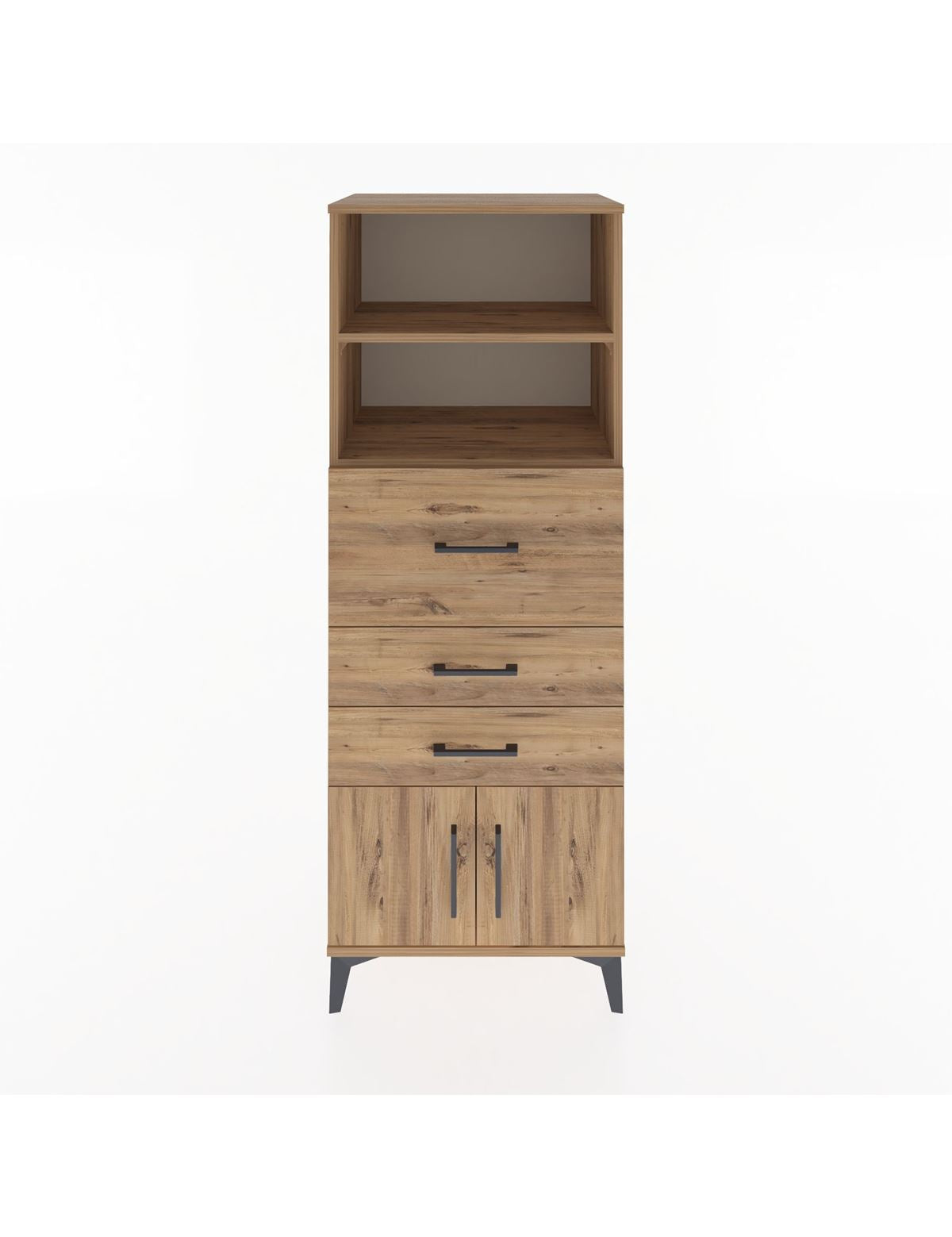 Hyperion Dolap 2 Raflı 3 Çekmeceli 2 Kapaklı 60x44x163 - S53M056V9B