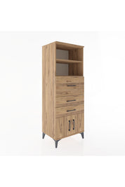 Hyperion Dolap 2 Raflı 3 Çekmeceli 2 Kapaklı 60x44x163 - S53M056V9B