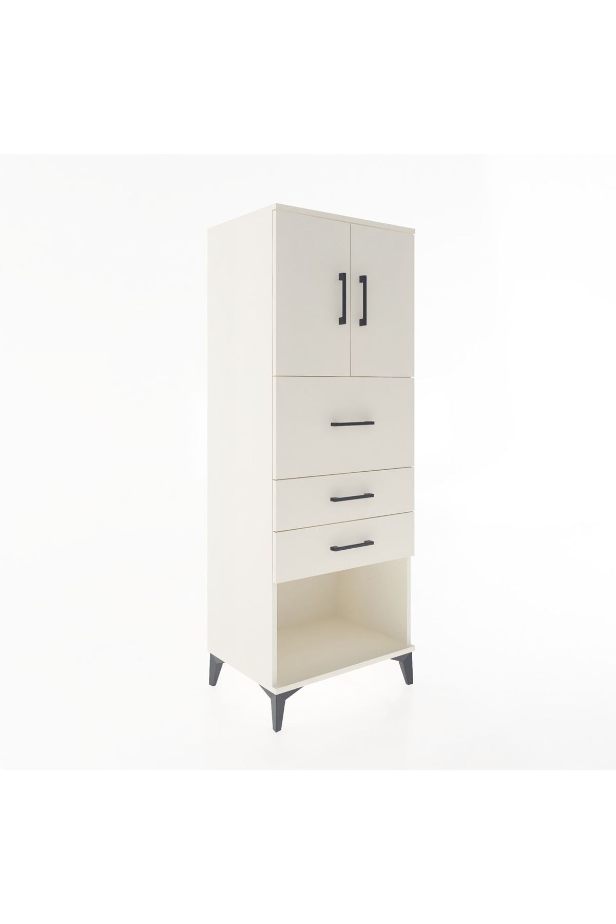Hyperion Dolap 2 Raflı 3 Çekmeceli 2 Kapaklı 60x44x163 - S53M057V1B