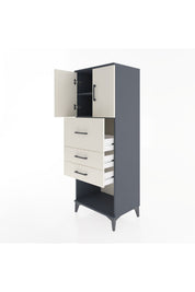 Hyperion Dolap 2 Raflı 3 Çekmeceli 2 Kapaklı 60x44x163 - S53M057V4B