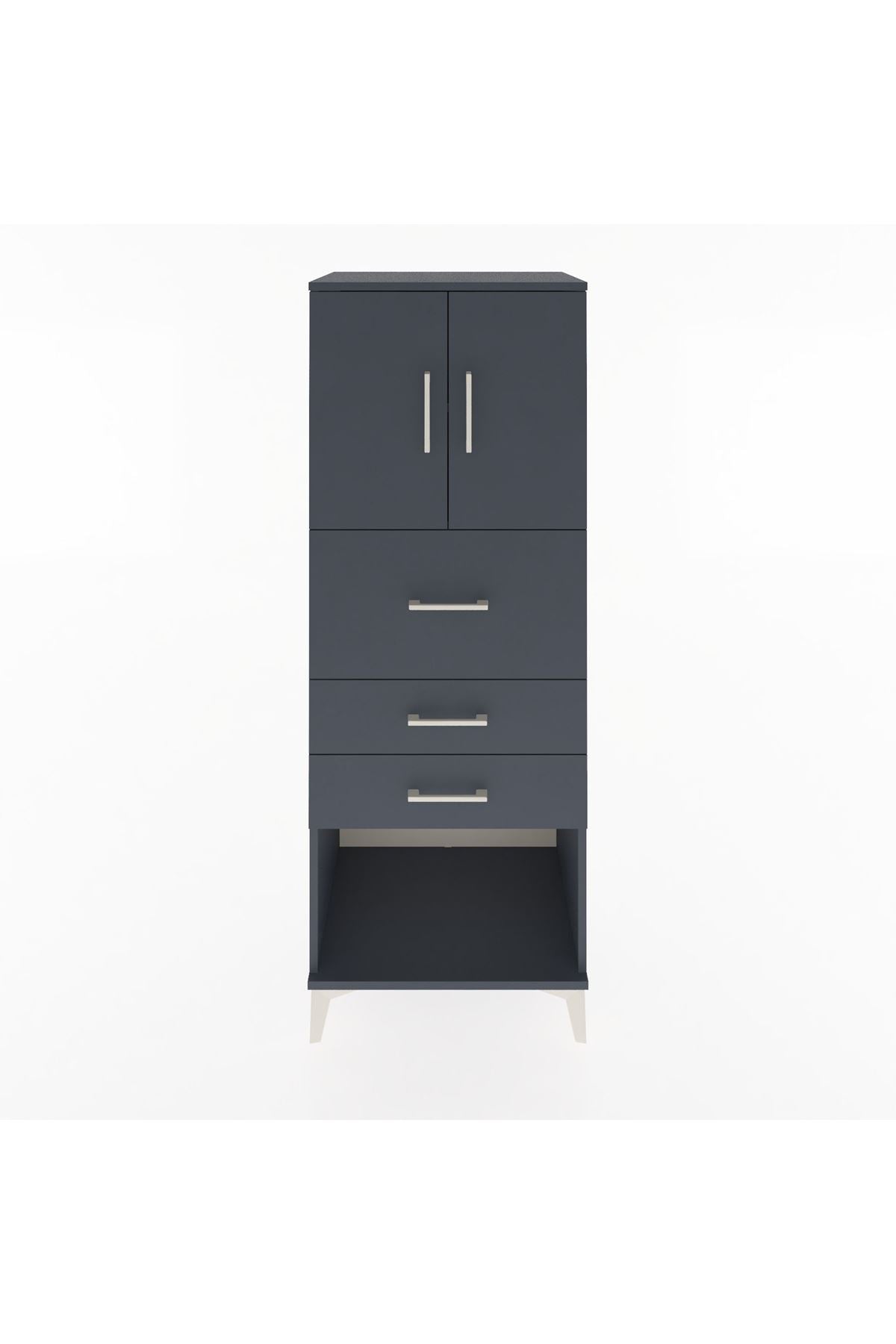 Hyperion Dolap 2 Raflı 3 Çekmeceli 2 Kapaklı 60x44x163 - S53M057V5B