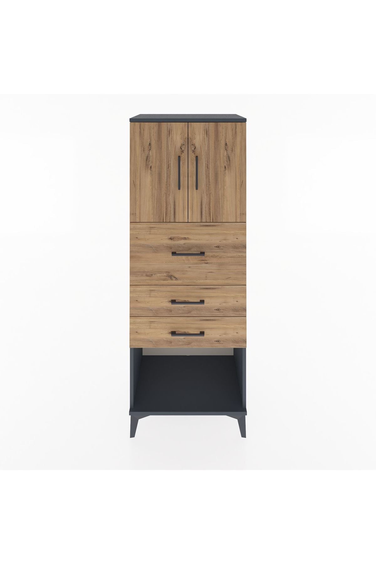 Hyperion Dolap 2 Raflı 3 Çekmeceli 2 Kapaklı 60x44x163 - S53M057V6B