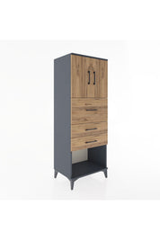 Hyperion Dolap 2 Raflı 3 Çekmeceli 2 Kapaklı 60x44x163 - S53M057V6B
