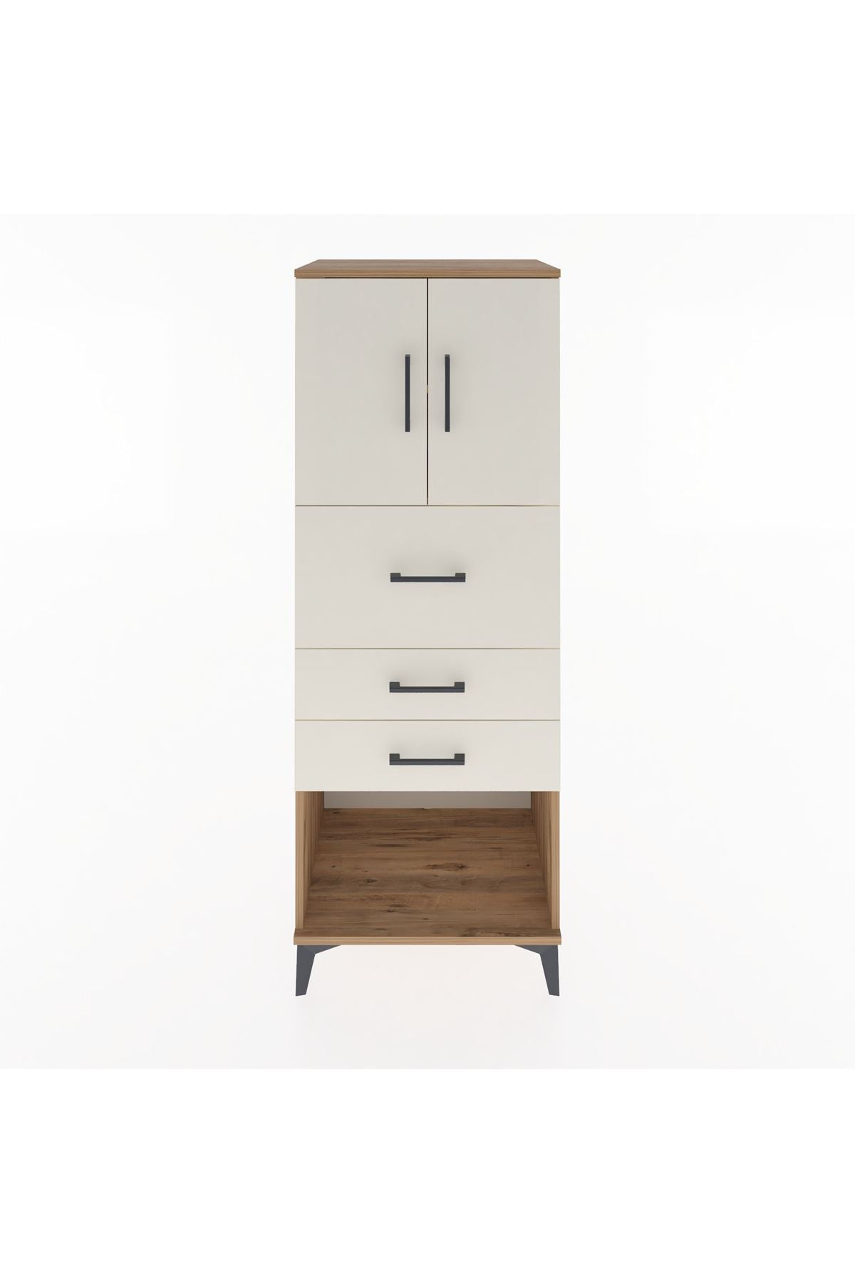 Hyperion Dolap 2 Raflı 3 Çekmeceli 2 Kapaklı 60x44x163 - S53M057V7B