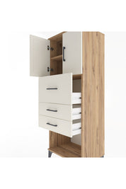 Hyperion Dolap 2 Raflı 3 Çekmeceli 2 Kapaklı 60x44x163 - S53M057V7B