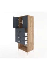 Hyperion Dolap 2 Raflı 3 Çekmeceli 2 Kapaklı 60x44x163 - S53M057V8B