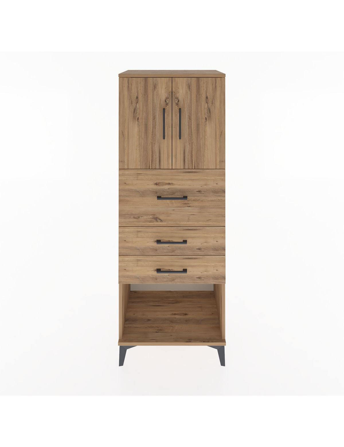 Hyperion Dolap 2 Raflı 3 Çekmeceli 2 Kapaklı 60x44x163 - S53M057V9B