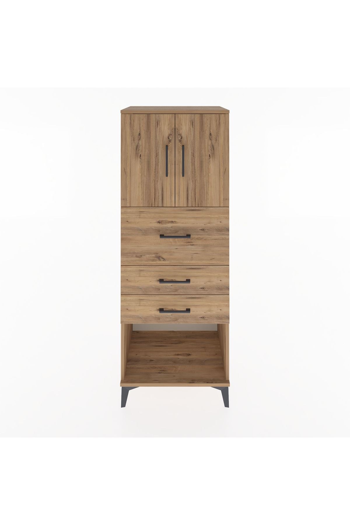 Hyperion Dolap 2 Raflı 3 Çekmeceli 2 Kapaklı 60x44x163 - S53M057V9B