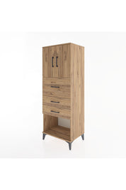 Hyperion Dolap 2 Raflı 3 Çekmeceli 2 Kapaklı 60x44x163 - S53M057V9B