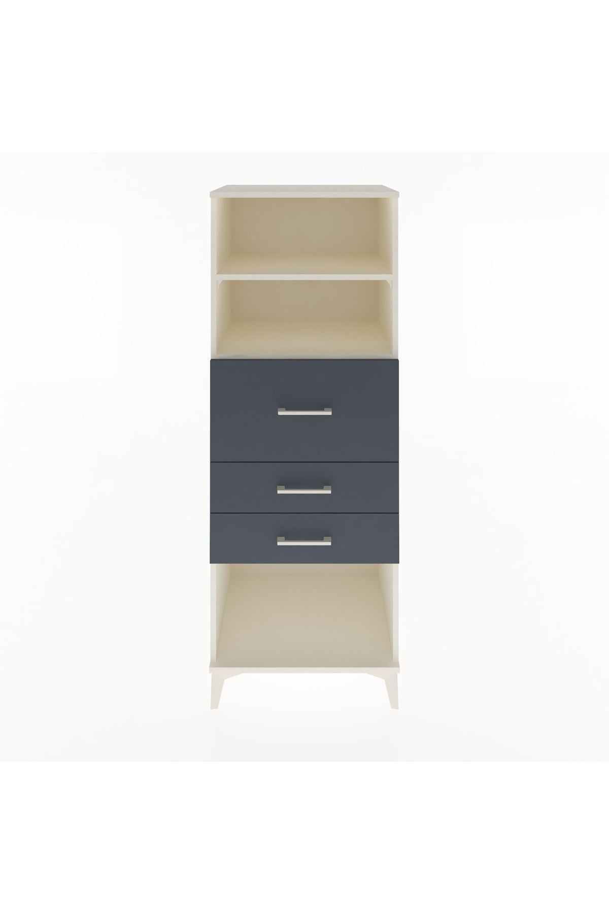 Hyperion Dolap 2 Raflı 3 Çekmeceli 60x44x163 - S53M058V2B