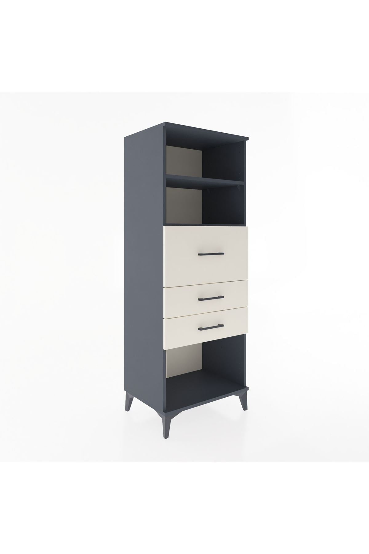 Hyperion Dolap 2 Raflı 3 Çekmeceli 60x44x163 - S53M058V4B