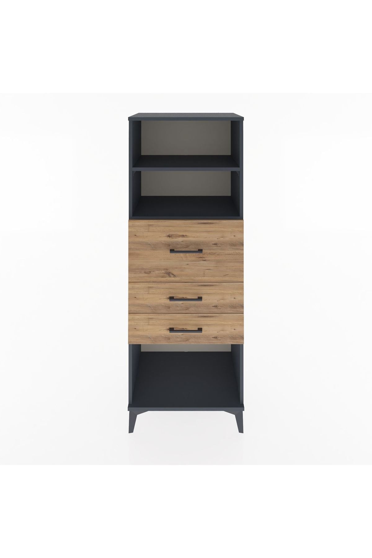 Hyperion Dolap 2 Raflı 3 Çekmeceli 60x44x163 - S53M058V6B