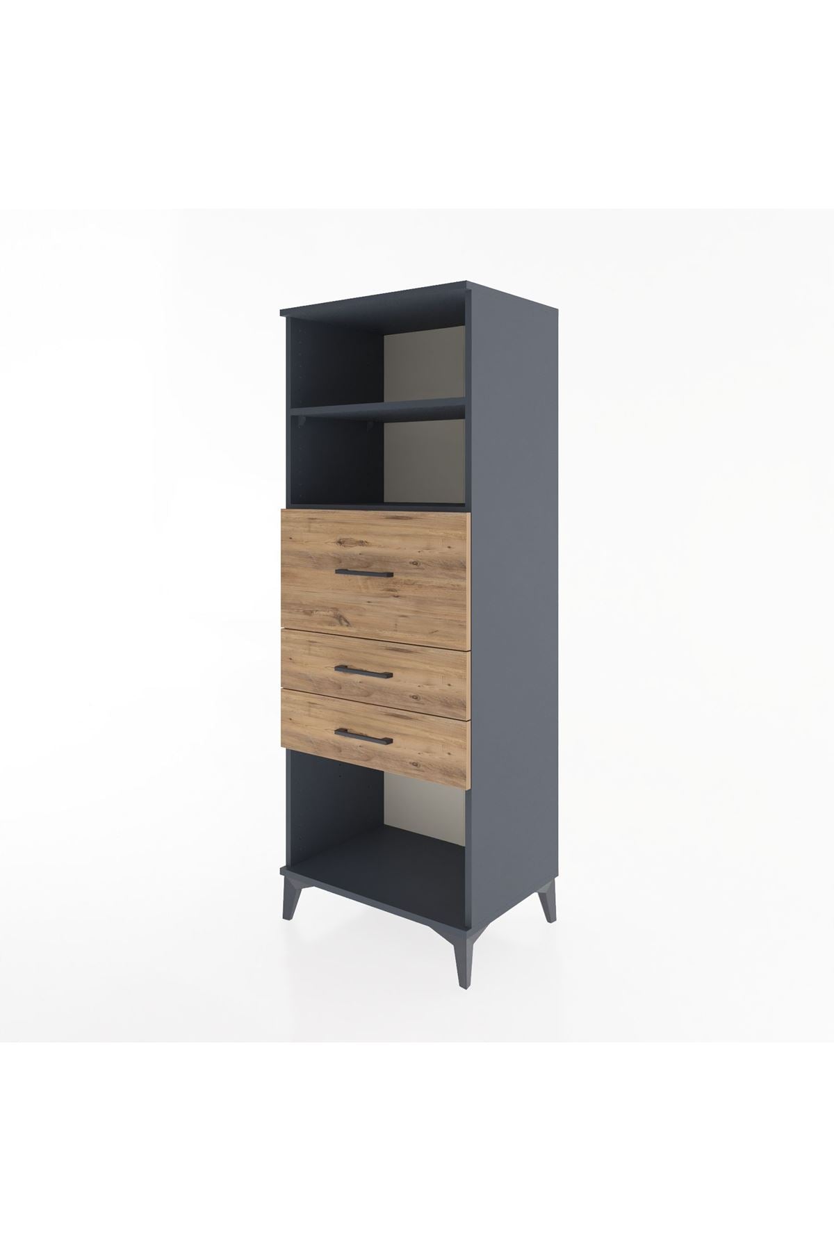 Hyperion Dolap 2 Raflı 3 Çekmeceli 60x44x163 - S53M058V6B