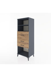Hyperion Dolap 2 Raflı 3 Çekmeceli 60x44x163 - S53M058V6B