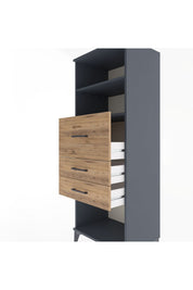 Hyperion Dolap 2 Raflı 3 Çekmeceli 60x44x163 - S53M058V6B
