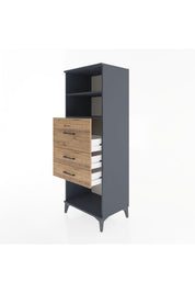 Hyperion Dolap 2 Raflı 3 Çekmeceli 60x44x163 - S53M058V6B