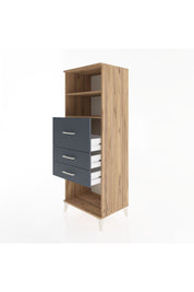 Hyperion Dolap 2 Raflı 3 Çekmeceli 60x44x163 - S53M058V8B