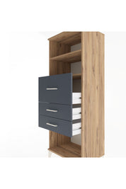 Hyperion Dolap 2 Raflı 3 Çekmeceli 60x44x163 - S53M058V8B