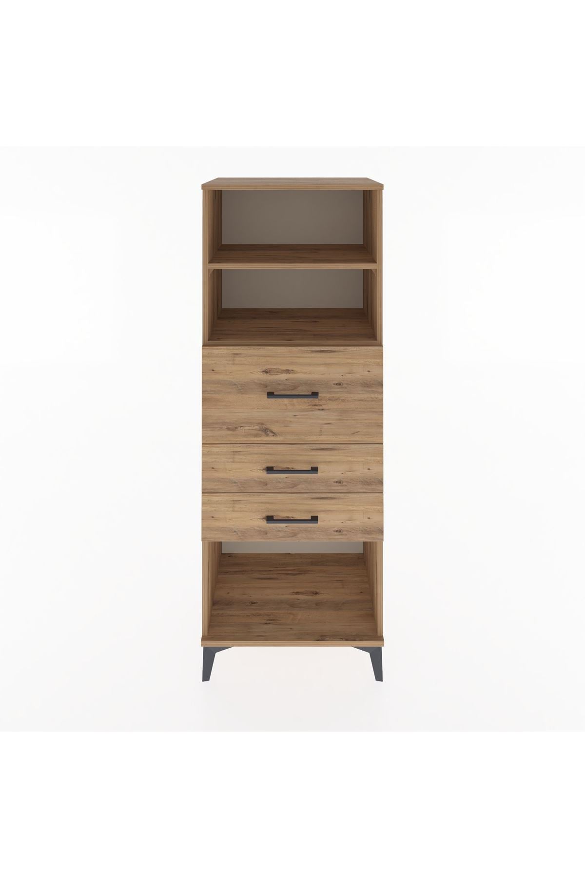 Hyperion Dolap 2 Raflı 3 Çekmeceli 60x44x163 - S53M058V9B