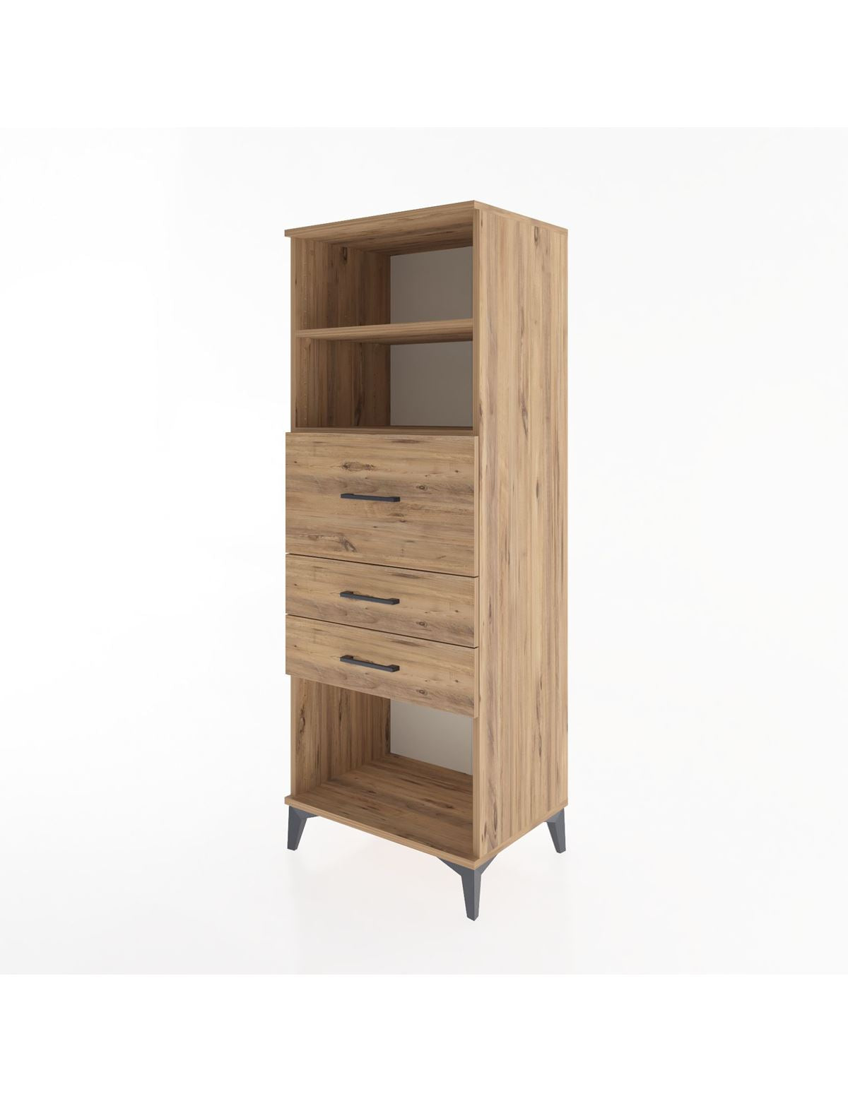 Hyperion Dolap 2 Raflı 3 Çekmeceli 60x44x163 - S53M058V9B