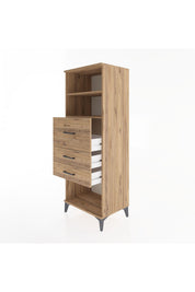 Hyperion Dolap 2 Raflı 3 Çekmeceli 60x44x163 - S53M058V9B