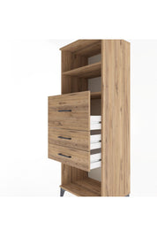 Hyperion Dolap 2 Raflı 3 Çekmeceli 60x44x163 - S53M058V9B