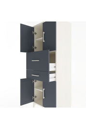 Hyperion Dolap 3 Raflı 2 Çekmeceli 4 Kapaklı 60x44x163 - S53M059V2B