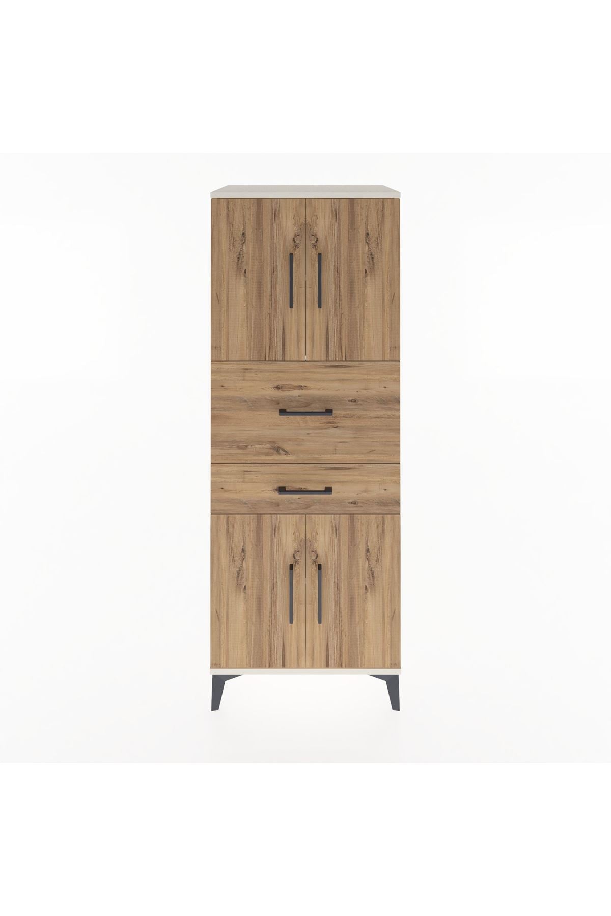 Hyperion Dolap 3 Raflı 2 Çekmeceli 4 Kapaklı 60x44x163 - S53M059V3B