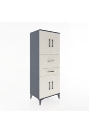 Hyperion Dolap 3 Raflı 2 Çekmeceli 4 Kapaklı 60x44x163 - S53M059V4B