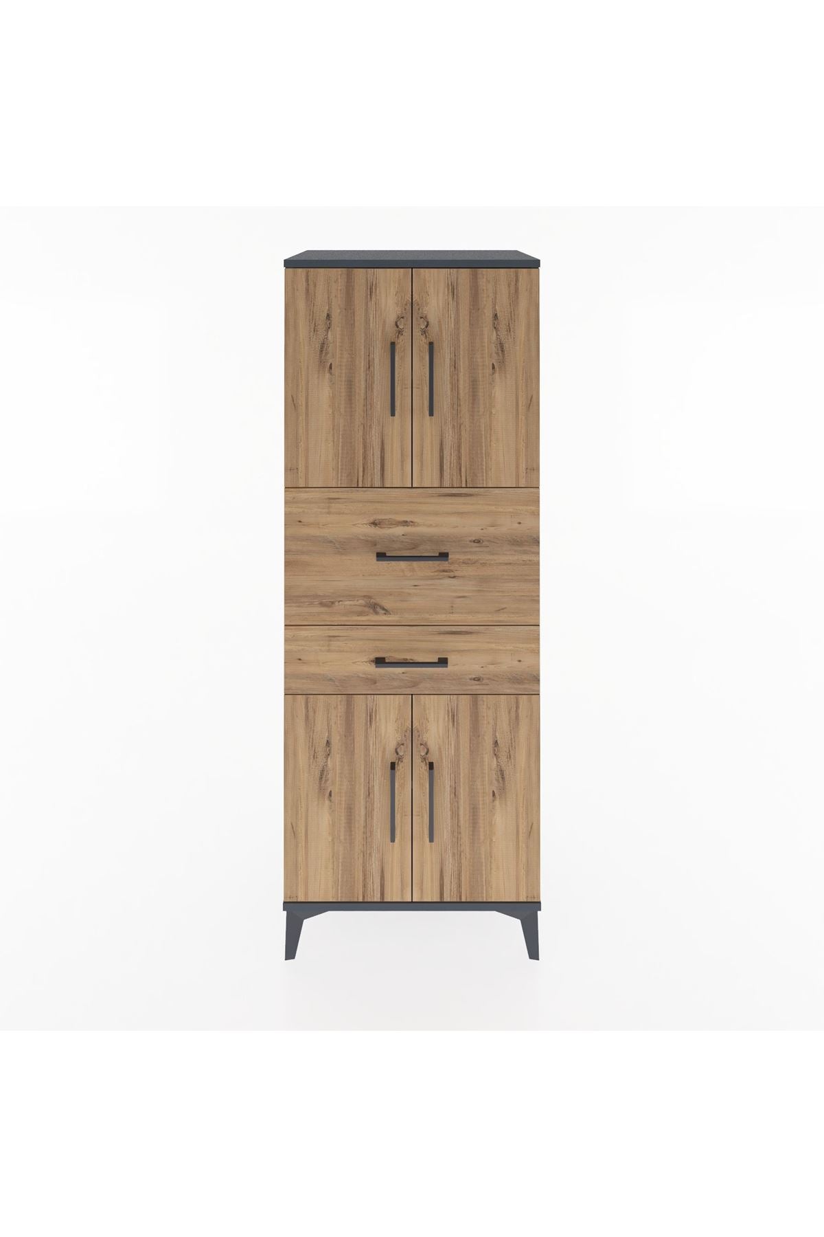 Hyperion Dolap 3 Raflı 2 Çekmeceli 4 Kapaklı 60x44x163 - S53M059V6B