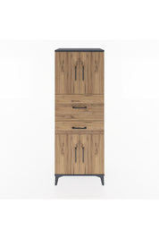 Hyperion Dolap 3 Raflı 2 Çekmeceli 4 Kapaklı 60x44x163 - S53M059V6B