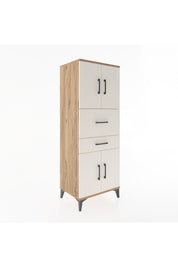 Hyperion Dolap 3 Raflı 2 Çekmeceli 4 Kapaklı 60x44x163 - S53M059V7B