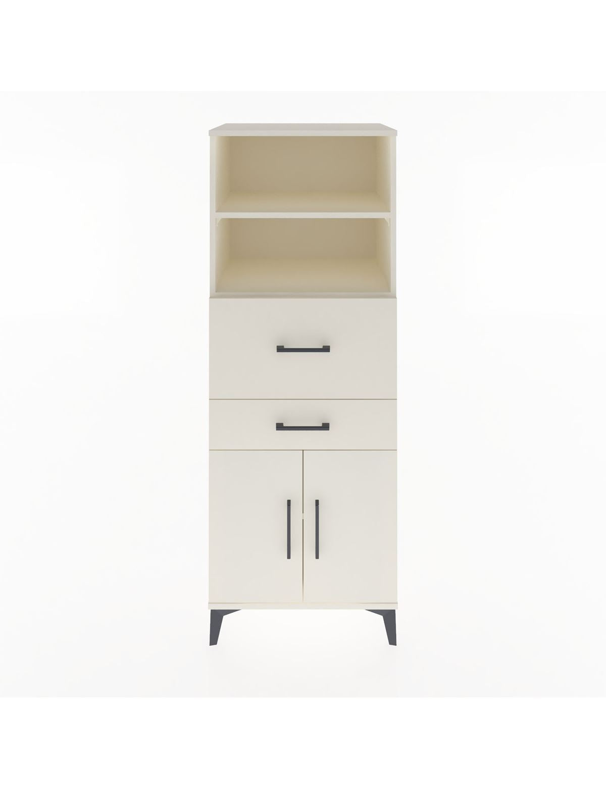 Hyperion Dolap 3 Raflı 2 Çekmeceli 2 Kapaklı 60x44x163 - S53M060V1B