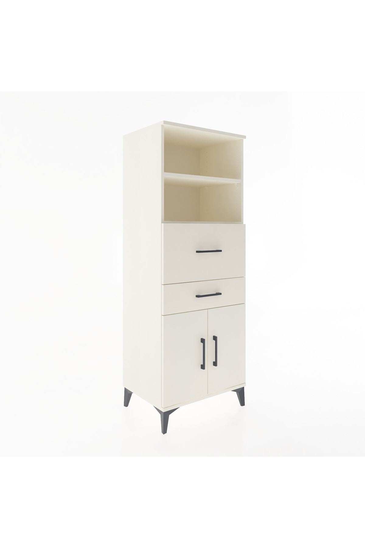 Hyperion Dolap 3 Raflı 2 Çekmeceli 2 Kapaklı 60x44x163 - S53M060V1B