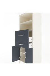 Hyperion Dolap 3 Raflı 2 Çekmeceli 2 Kapaklı 60x44x163 - S53M060V2B
