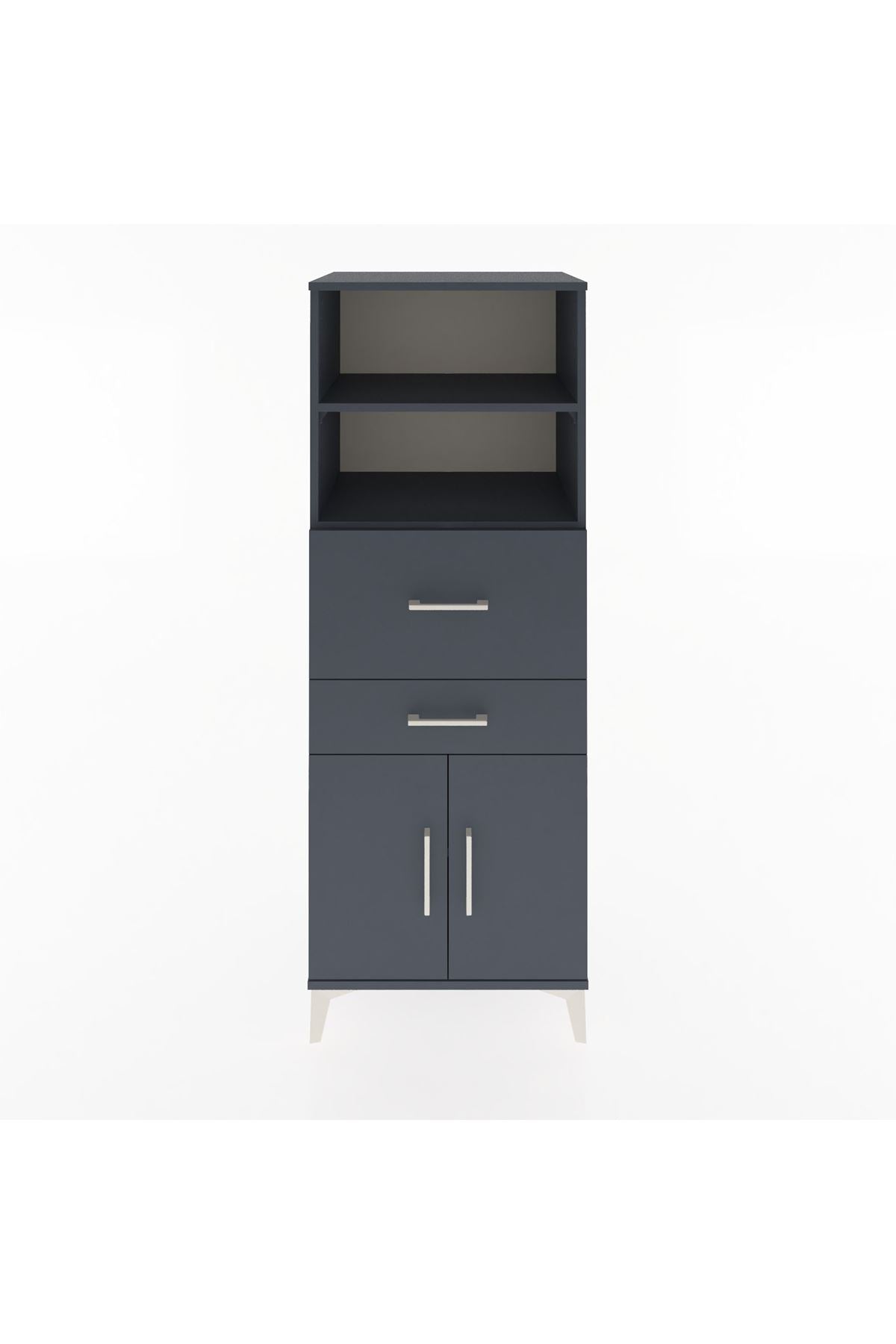 Hyperion Dolap 3 Raflı 2 Çekmeceli 2 Kapaklı 60x44x163 - S53M060V5B