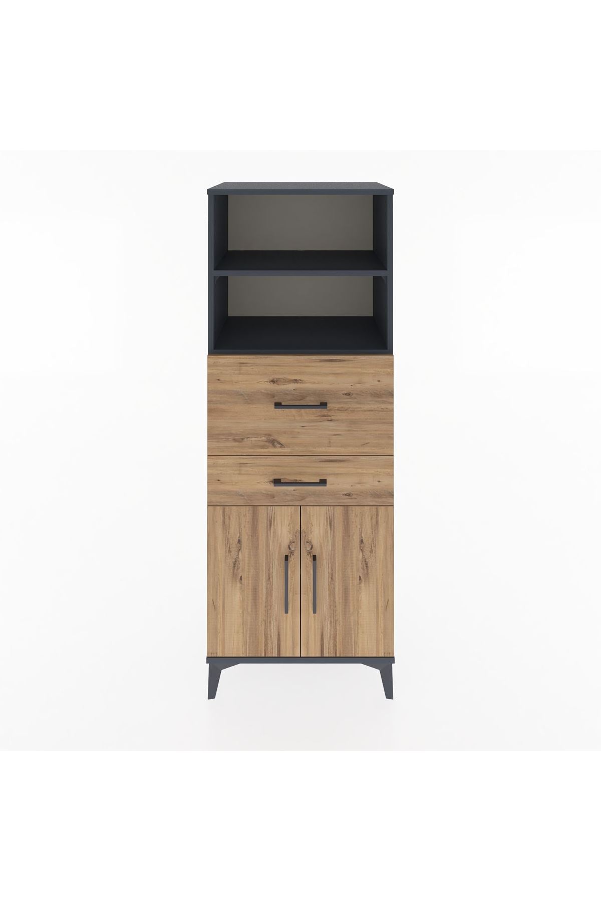 Hyperion Dolap 3 Raflı 2 Çekmeceli 2 Kapaklı 60x44x163 - S53M060V6B