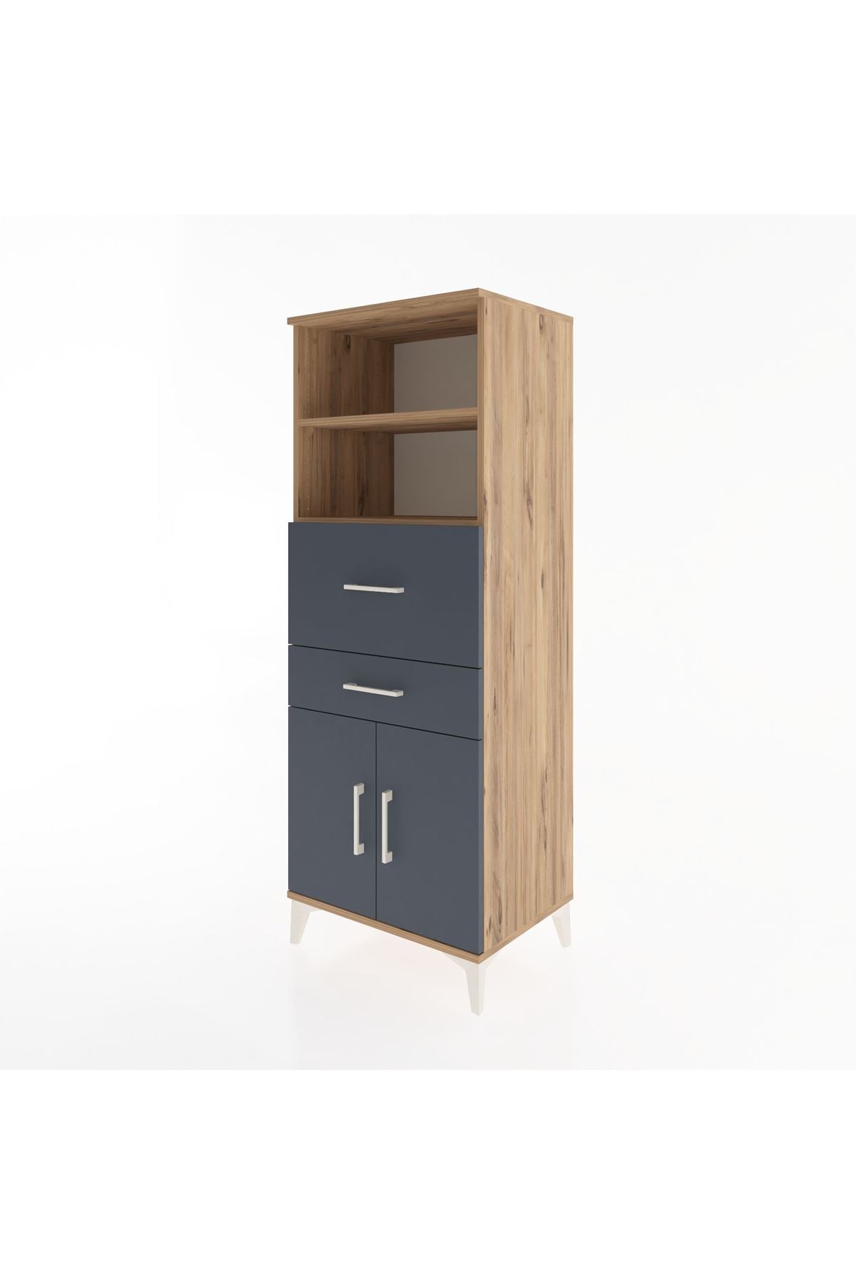 Hyperion Dolap 3 Raflı 2 Çekmeceli 2 Kapaklı 60x44x163 - S53M060V8B