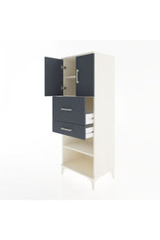 Hyperion Dolap 3 Raflı 2 Çekmeceli 2 Kapaklı 60x44x163 - S53M061V2B