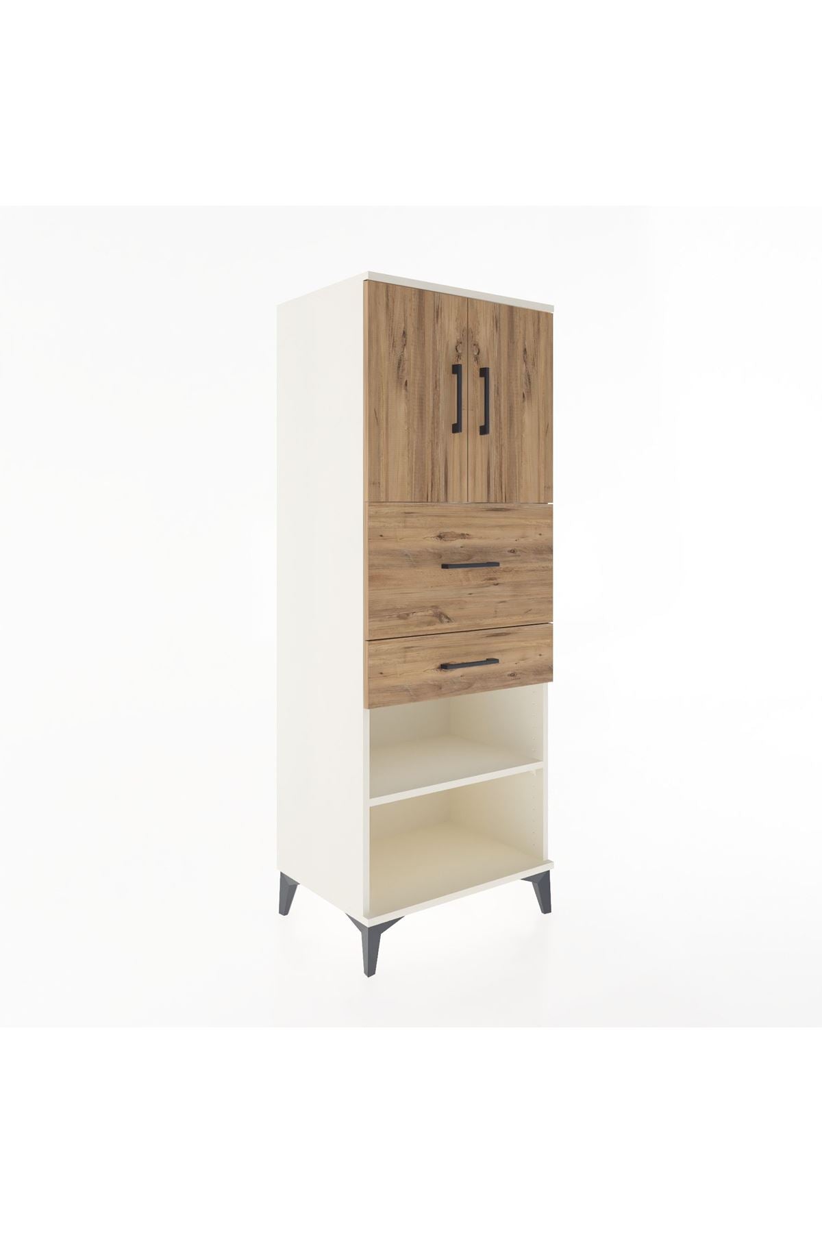 Hyperion Dolap 3 Raflı 2 Çekmeceli 2 Kapaklı 60x44x163 - S53M061V3B