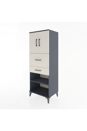 Hyperion Dolap 3 Raflı 2 Çekmeceli 2 Kapaklı 60x44x163 - S53M061V4B