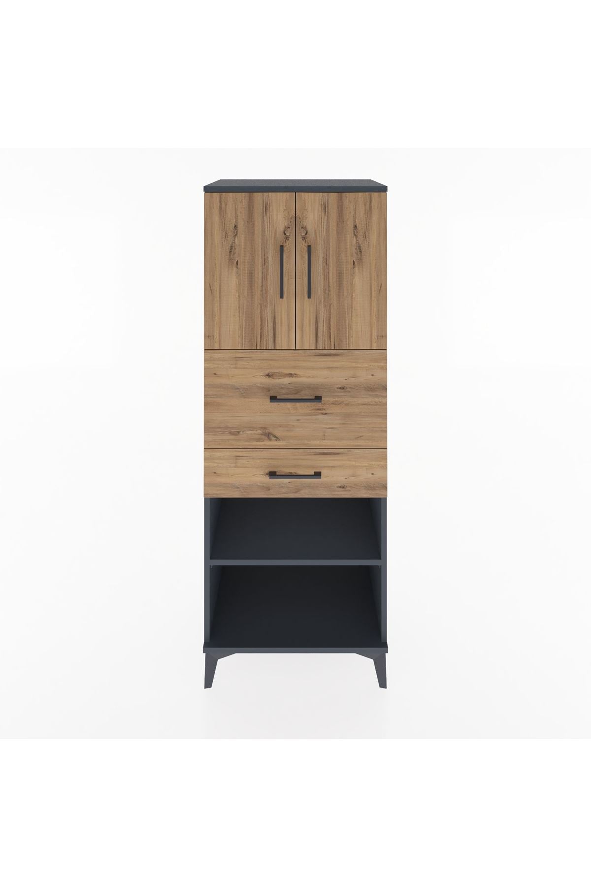 Hyperion Dolap 3 Raflı 2 Çekmeceli 2 Kapaklı 60x44x163 - S53M061V6B