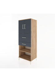 Hyperion Dolap 3 Raflı 2 Çekmeceli 2 Kapaklı 60x44x163 - S53M061V8B
