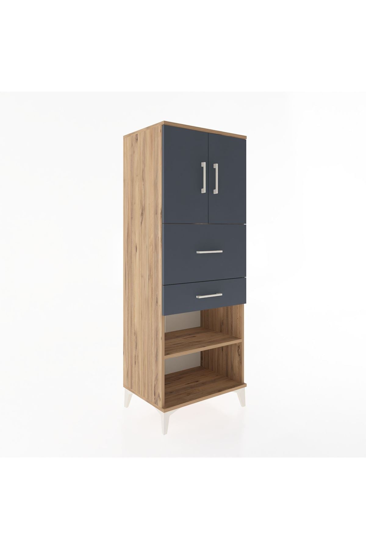 Hyperion Dolap 3 Raflı 2 Çekmeceli 2 Kapaklı 60x44x163 - S53M061V8B