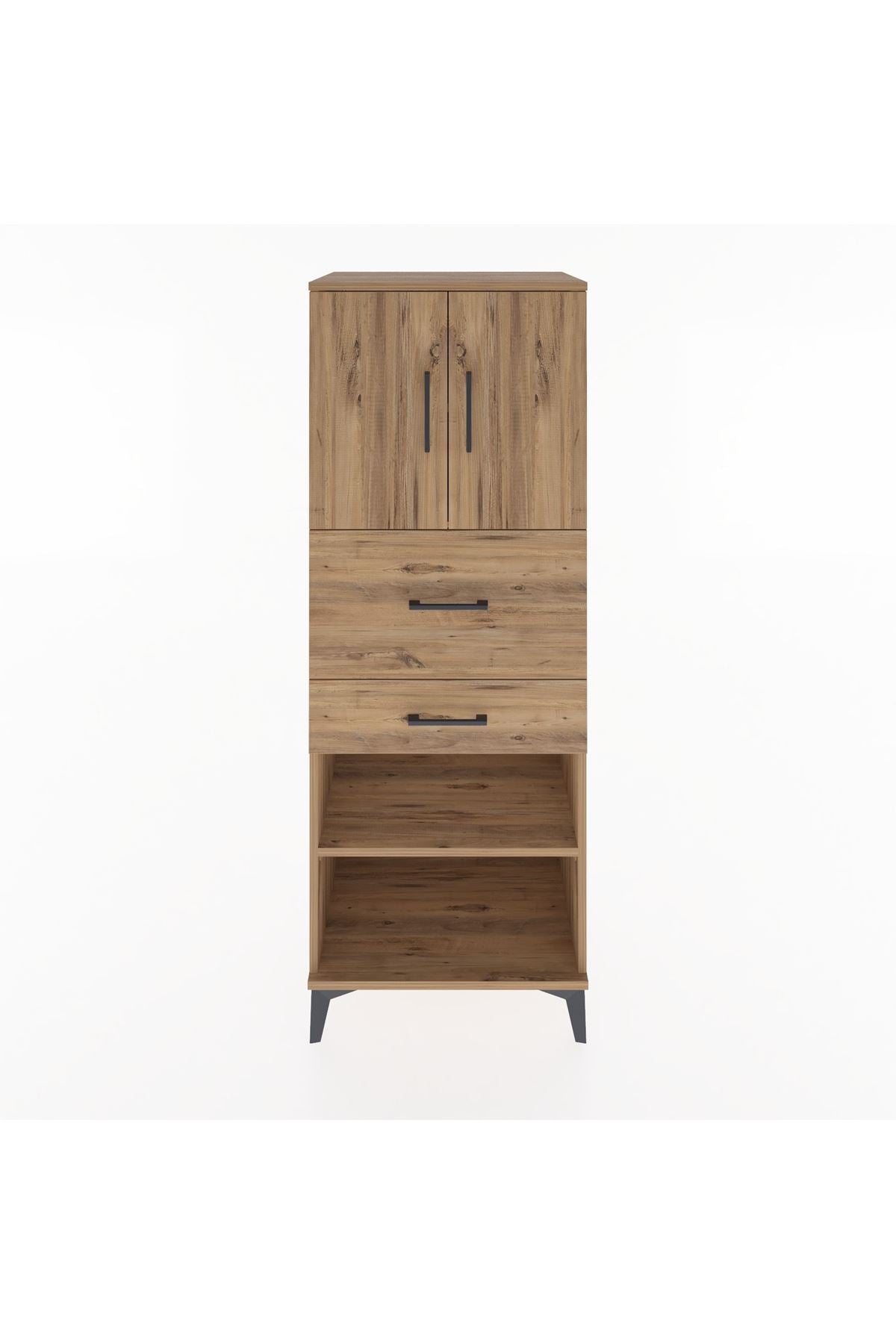 Hyperion Dolap 3 Raflı 2 Çekmeceli 2 Kapaklı 60x44x163 - S53M061V9B