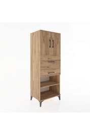 Hyperion Dolap 3 Raflı 2 Çekmeceli 2 Kapaklı 60x44x163 - S53M061V9B