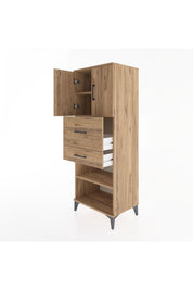 Hyperion Dolap 3 Raflı 2 Çekmeceli 2 Kapaklı 60x44x163 - S53M061V9B