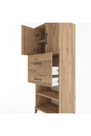 Hyperion Dolap 3 Raflı 2 Çekmeceli 2 Kapaklı 60x44x163 - S53M061V9B